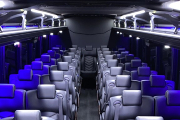 Flower Mound Charter Bus Interior