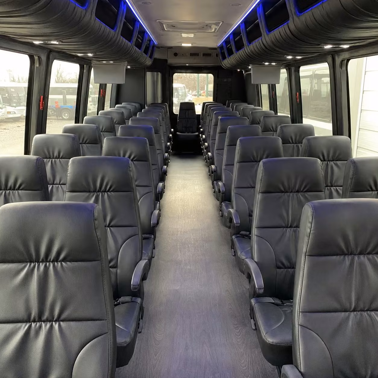 28 passenger minibus interior