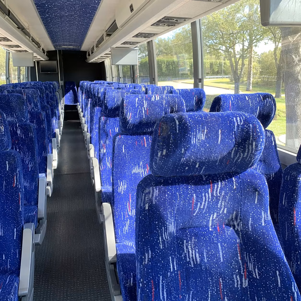 flower mound 56 passenger charter bus rental